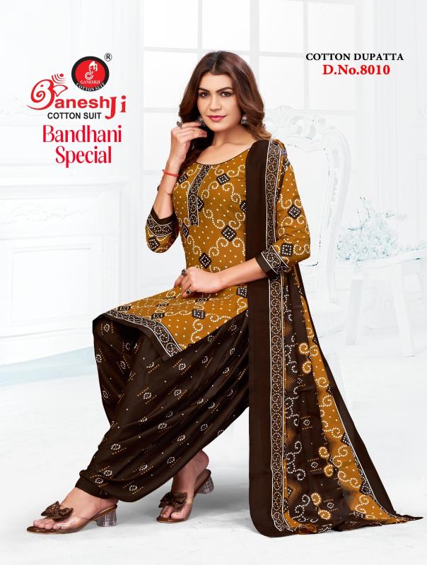 Ganeshji bandhani vol 8 wholesale dress materials in mumbai with price